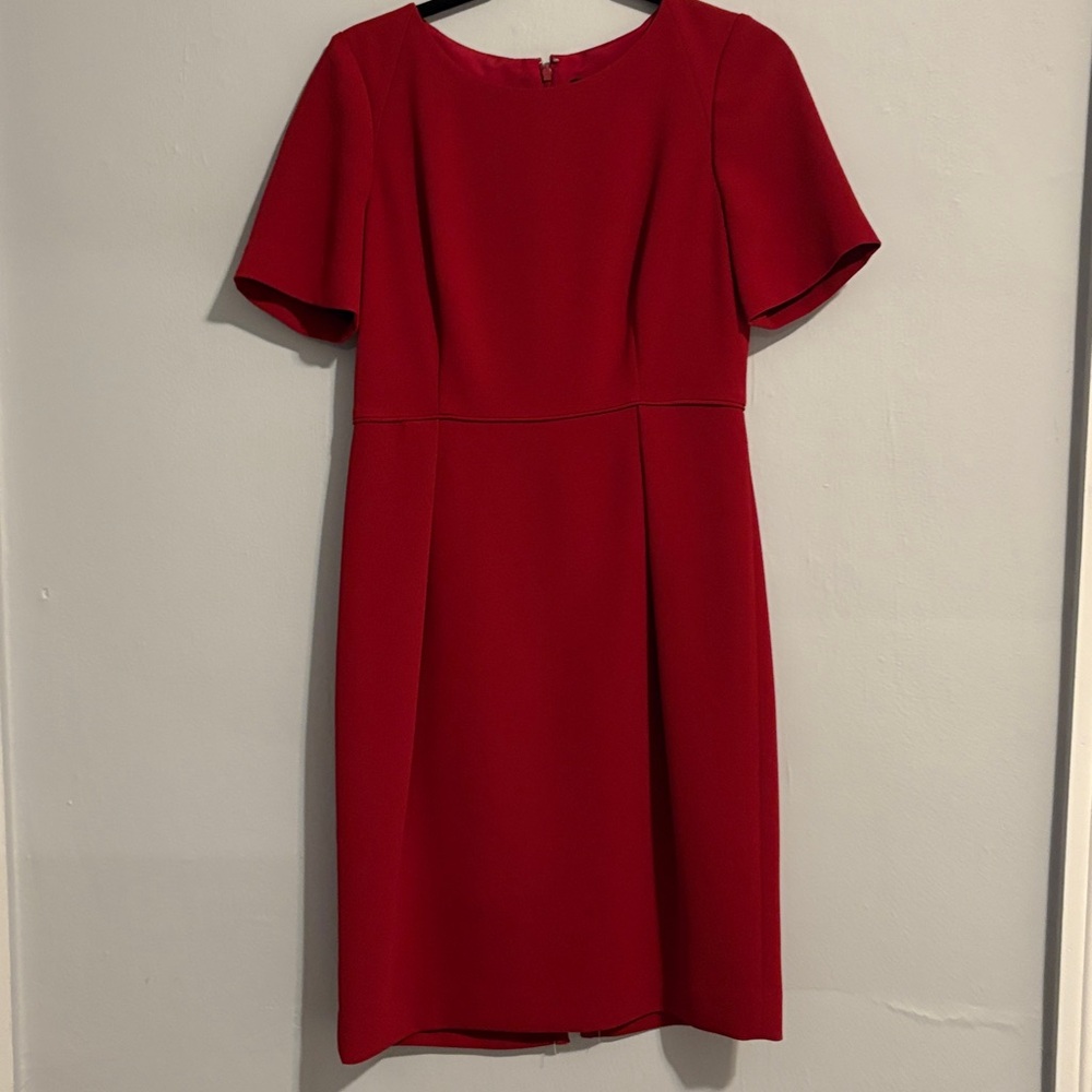 J. Crew Classic Red Midi Dress